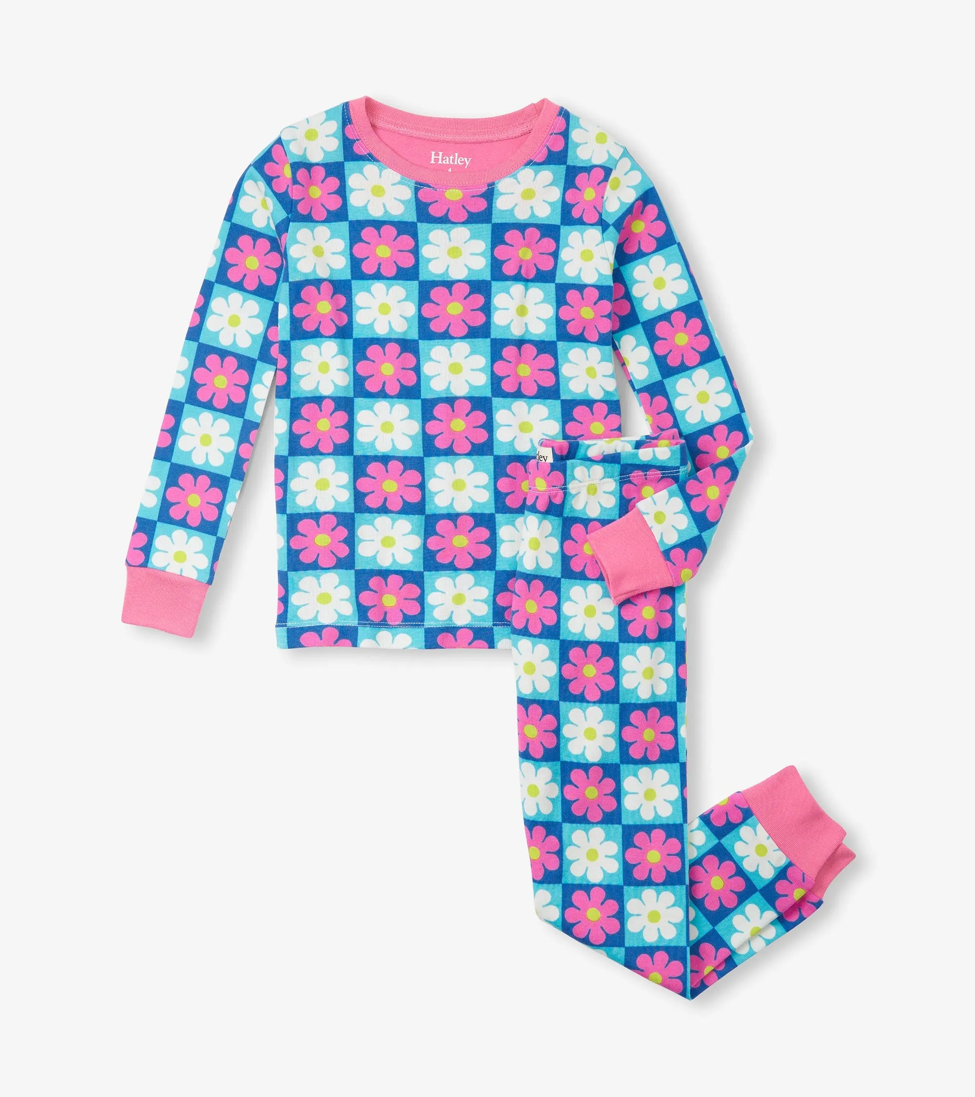 2 Piece Girls Daisy Pajamas