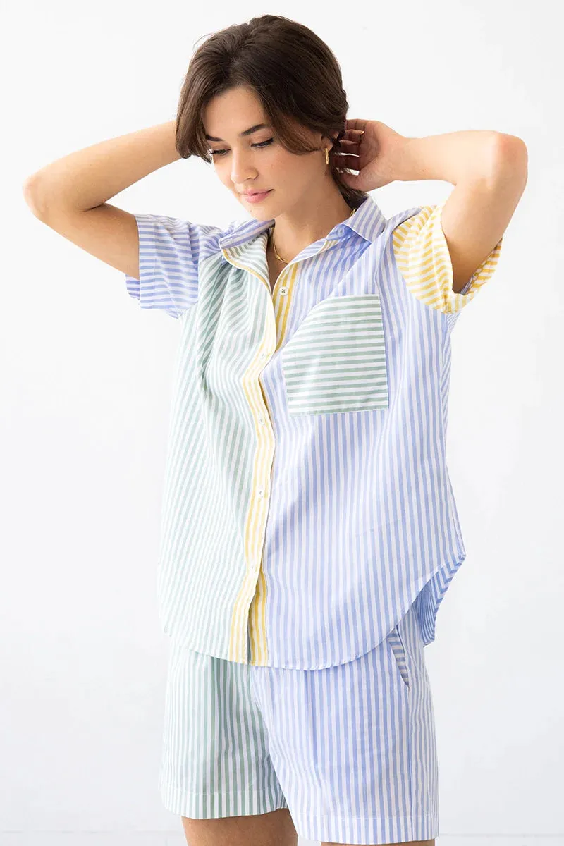 Amalfi Stripes Resort Short Set