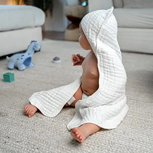 Baby Hooded Towels - White