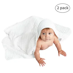 Baby Hooded Towels - White