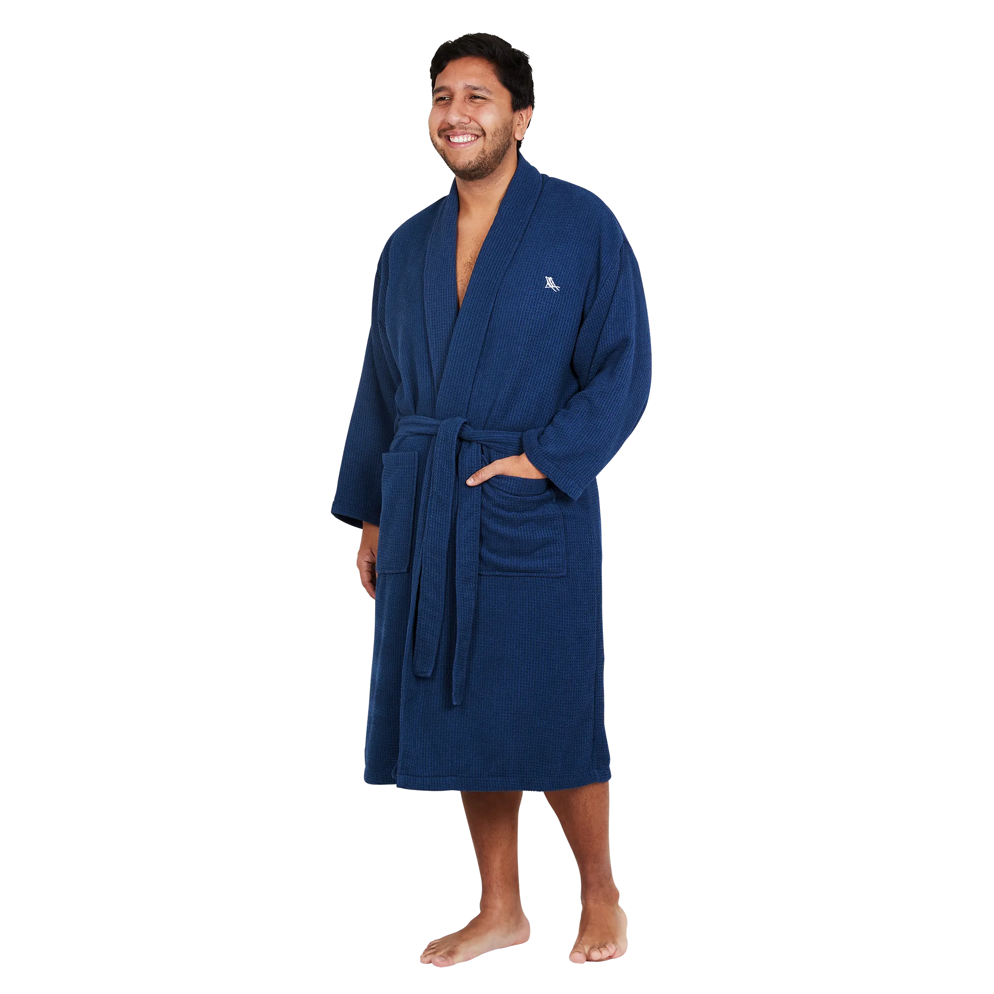 Bath Robe - Nautical Navy