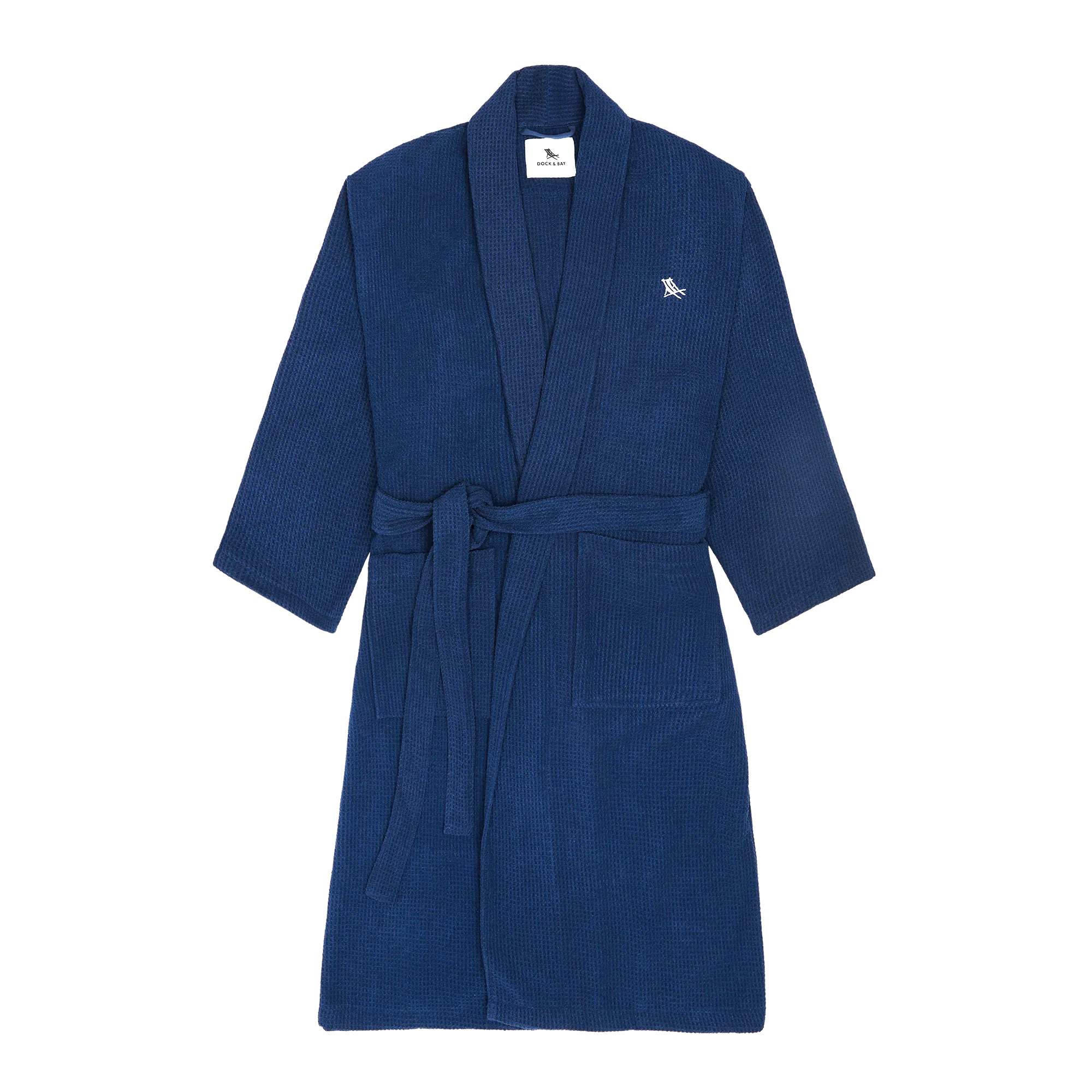 Bath Robe - Nautical Navy
