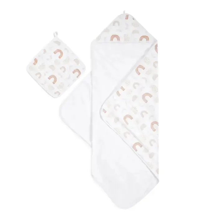Boutique Cotton Muslin Towel   Washcloth set