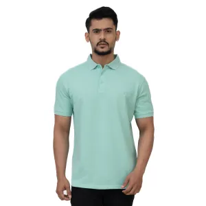 Cotstyle Cotton Fabrics Polo Short Length Plain Half Sleeve Casual & Daily Wear Men's T Shirts - Pack of 1 - Litchen Colour Cotstyle Cotton Fabrics Polo Short Length Plain Half Sleeve Casual & Daily Wear Men's T Shirts - Pack of 1 - Litchen Colour