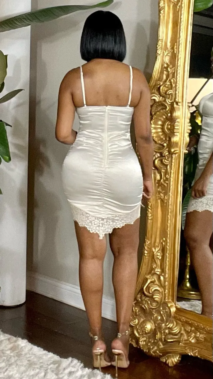 Goodnight Babe Mini Dress - White