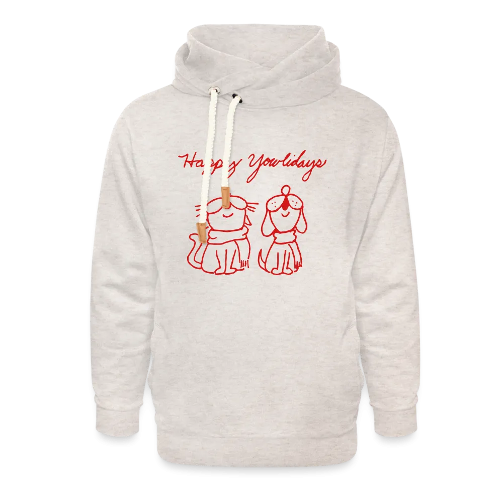 Happy Yowlidays Shawl Collar Hoodie