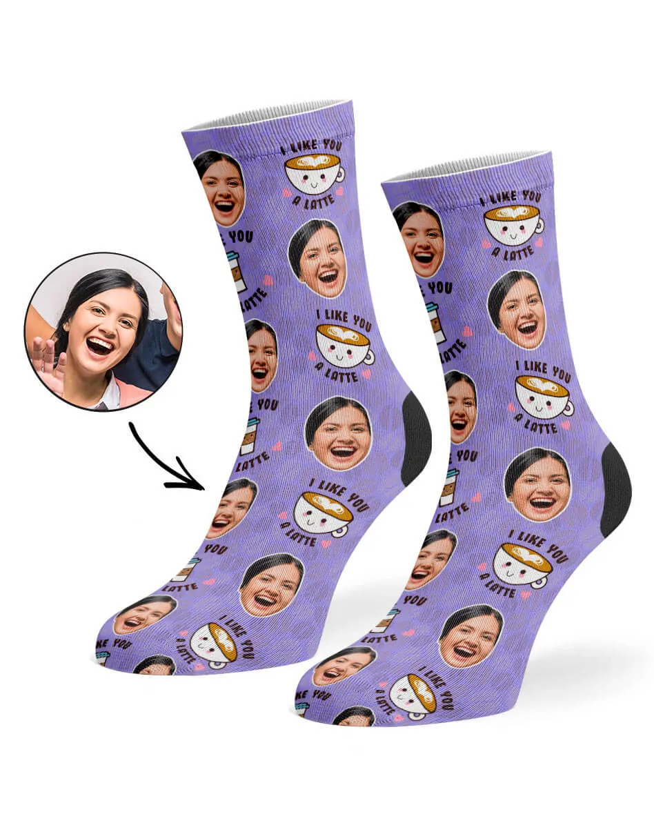 I Like You A Latte Socks