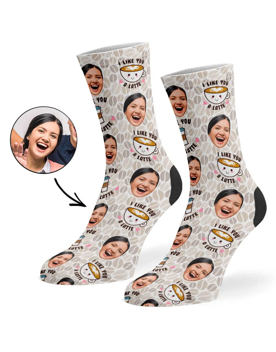 I Like You A Latte Socks