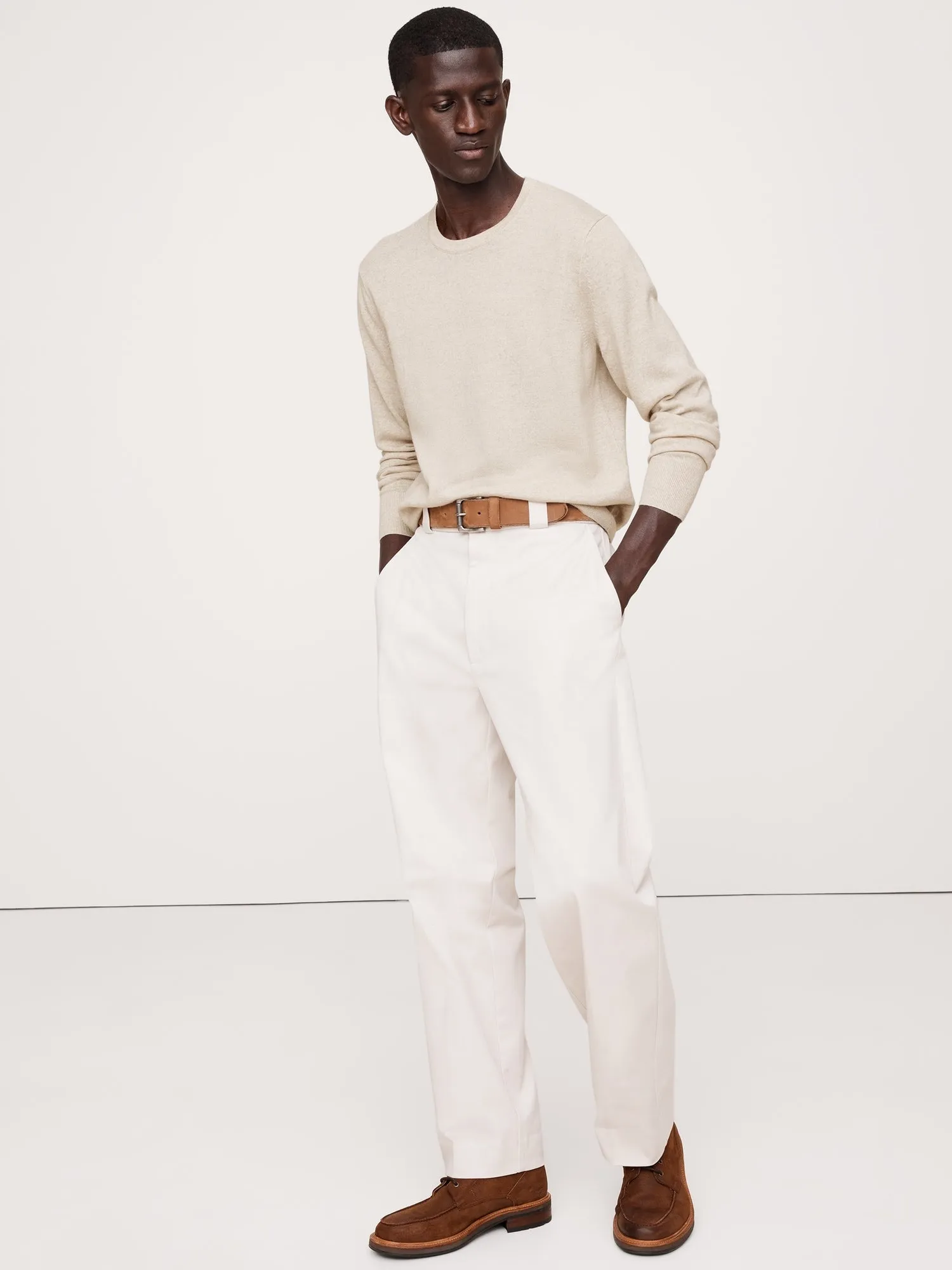 Italian Merino Crew-Neck Sweater