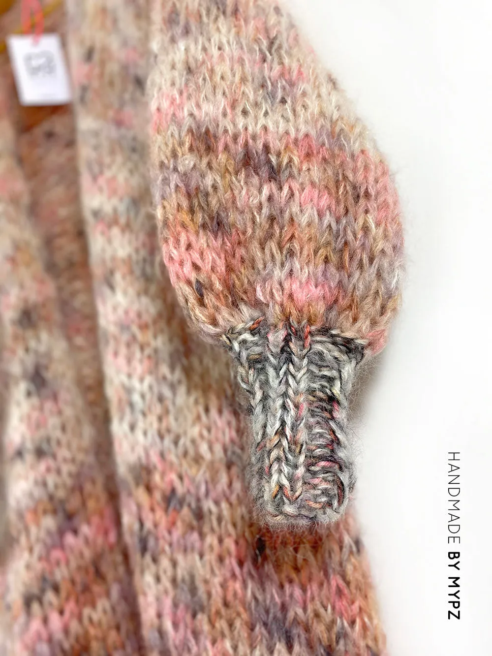 Knitting Kit – MYPZ Half Long Chunky Mohair Cardigan brown Love No15 (ENG-NL)