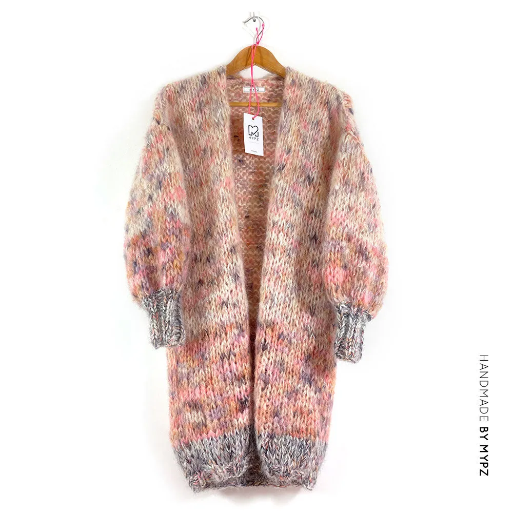 Knitting Kit – MYPZ Half Long Chunky Mohair Cardigan brown Love No15 (ENG-NL)