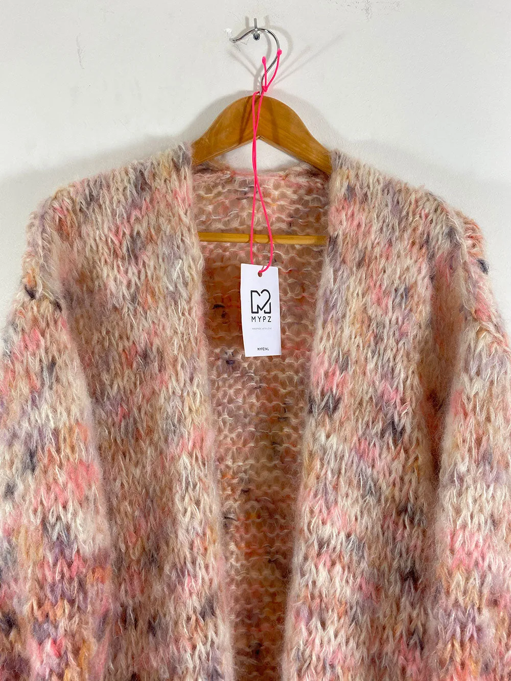 Knitting Kit – MYPZ Half Long Chunky Mohair Cardigan brown Love No15 (ENG-NL)