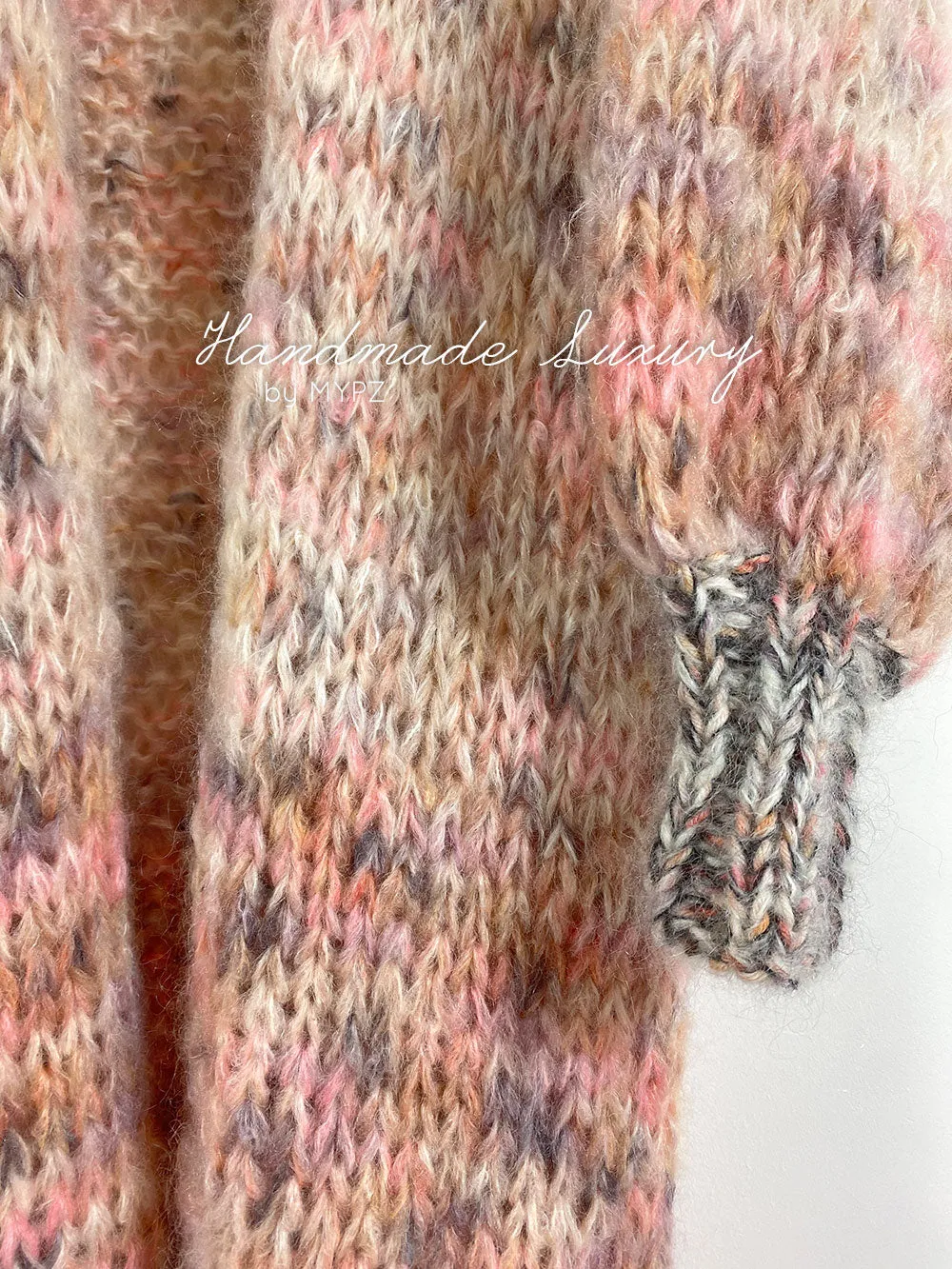 Knitting Kit – MYPZ Half Long Chunky Mohair Cardigan brown Love No15 (ENG-NL)