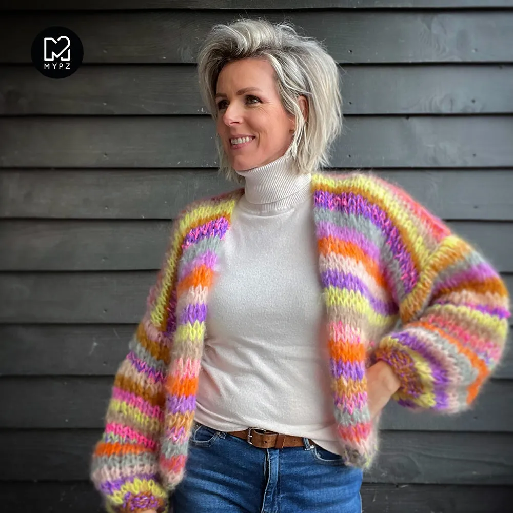 Knitting Kit – MYPZ Short Chunky Mohair Cardigan Wow! No.15 (ENG-NL)