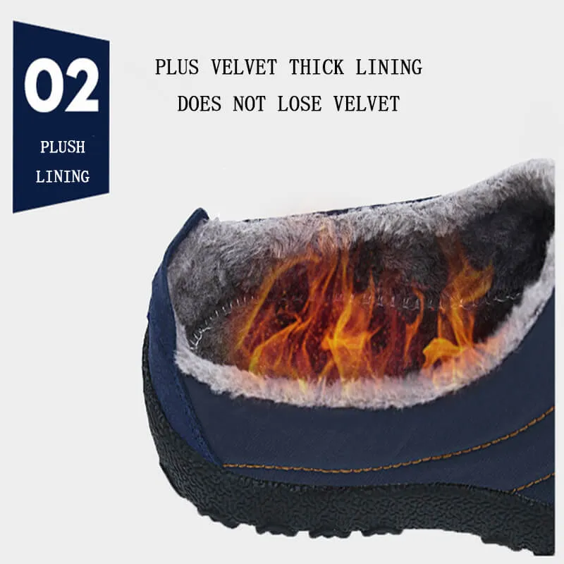 Men's Cozy Memory Foam  Suede Slippers with Fuzzy Plush Wool-Like Lining,  Indoor Outdoor Anti-Skid Rubber Sole