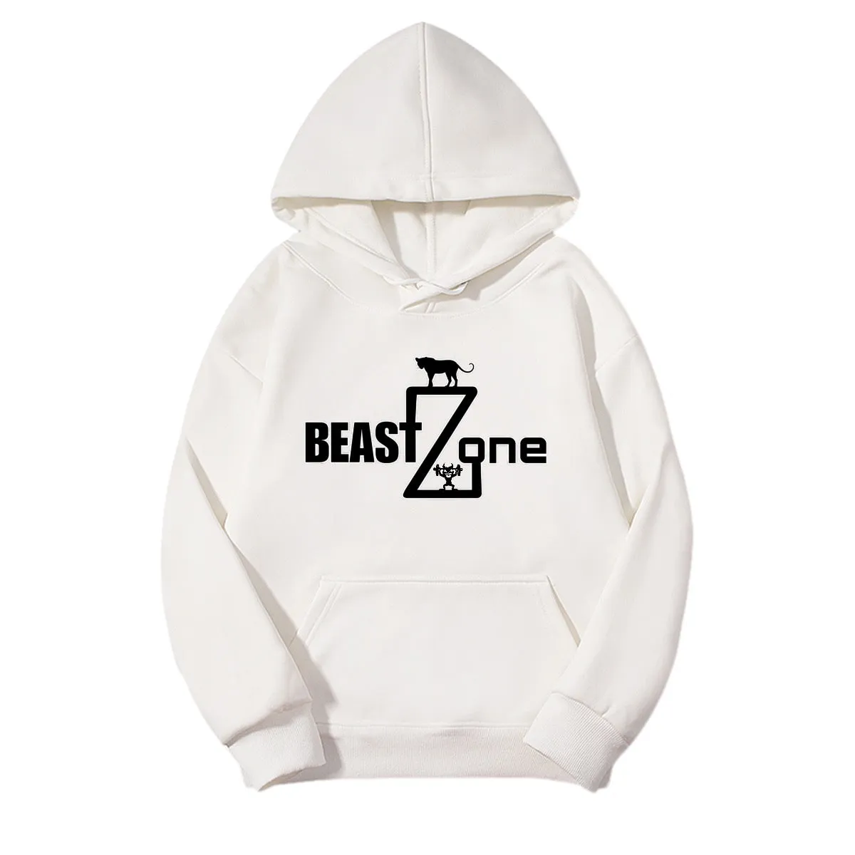 Men's Fleece-lined Hooded Sweatshirt|410GMS (DTF)  147 beastzone print