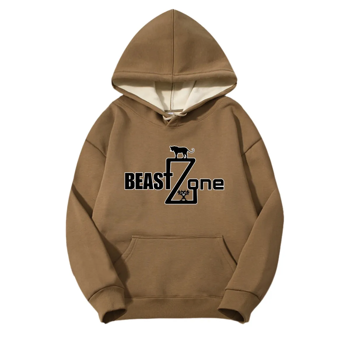 Men's Fleece-lined Hooded Sweatshirt|410GMS (DTF)  147 beastzone print