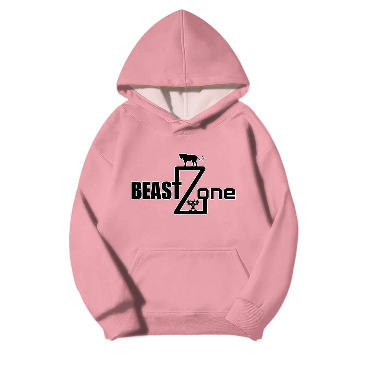 Men's Fleece-lined Hooded Sweatshirt|410GMS (DTF)  147 beastzone print
