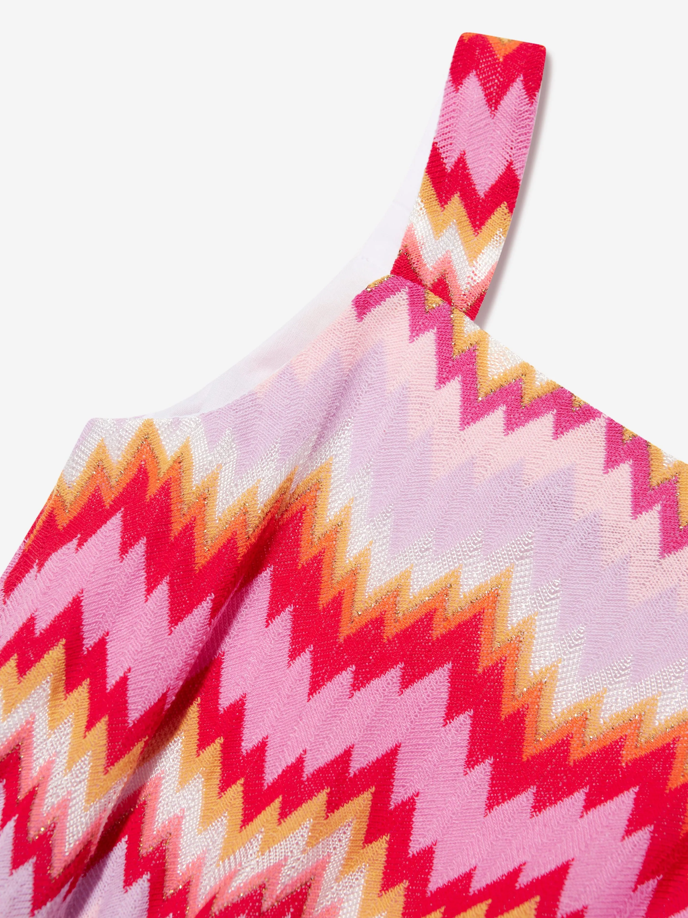 Missoni Girls Zigzag Woven Dress in Multicolour