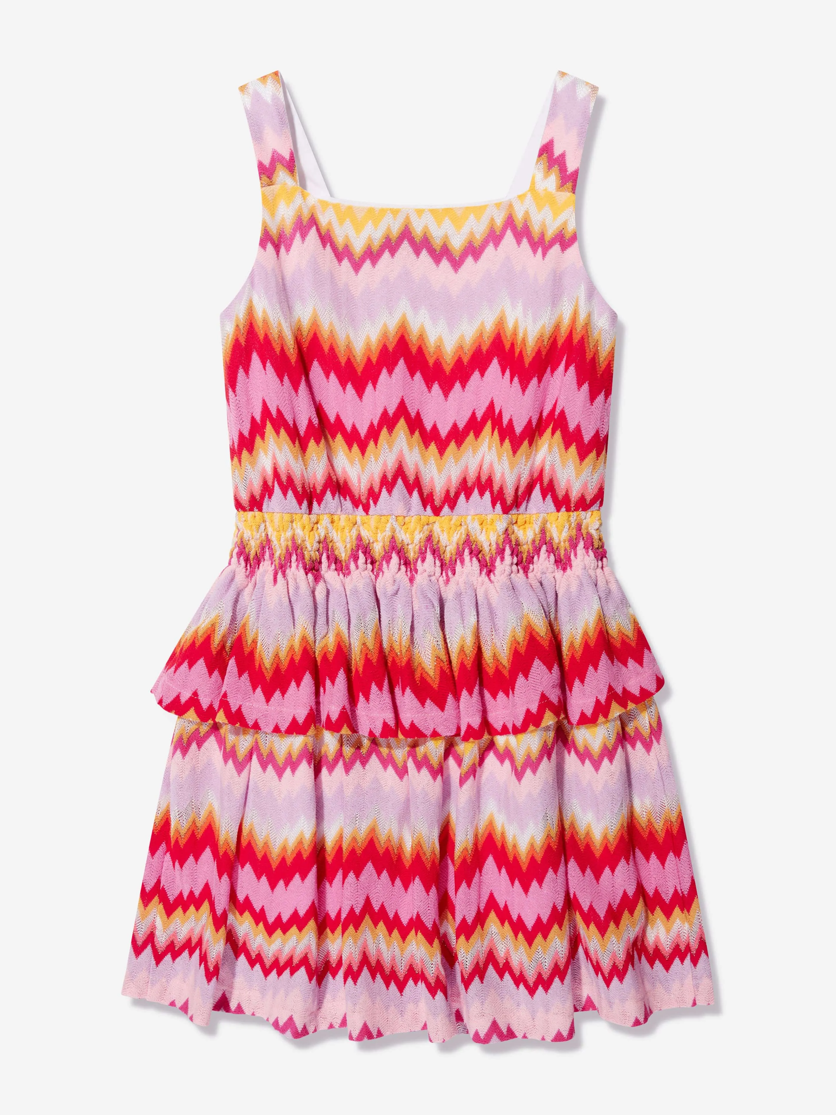 Missoni Girls Zigzag Woven Dress in Multicolour