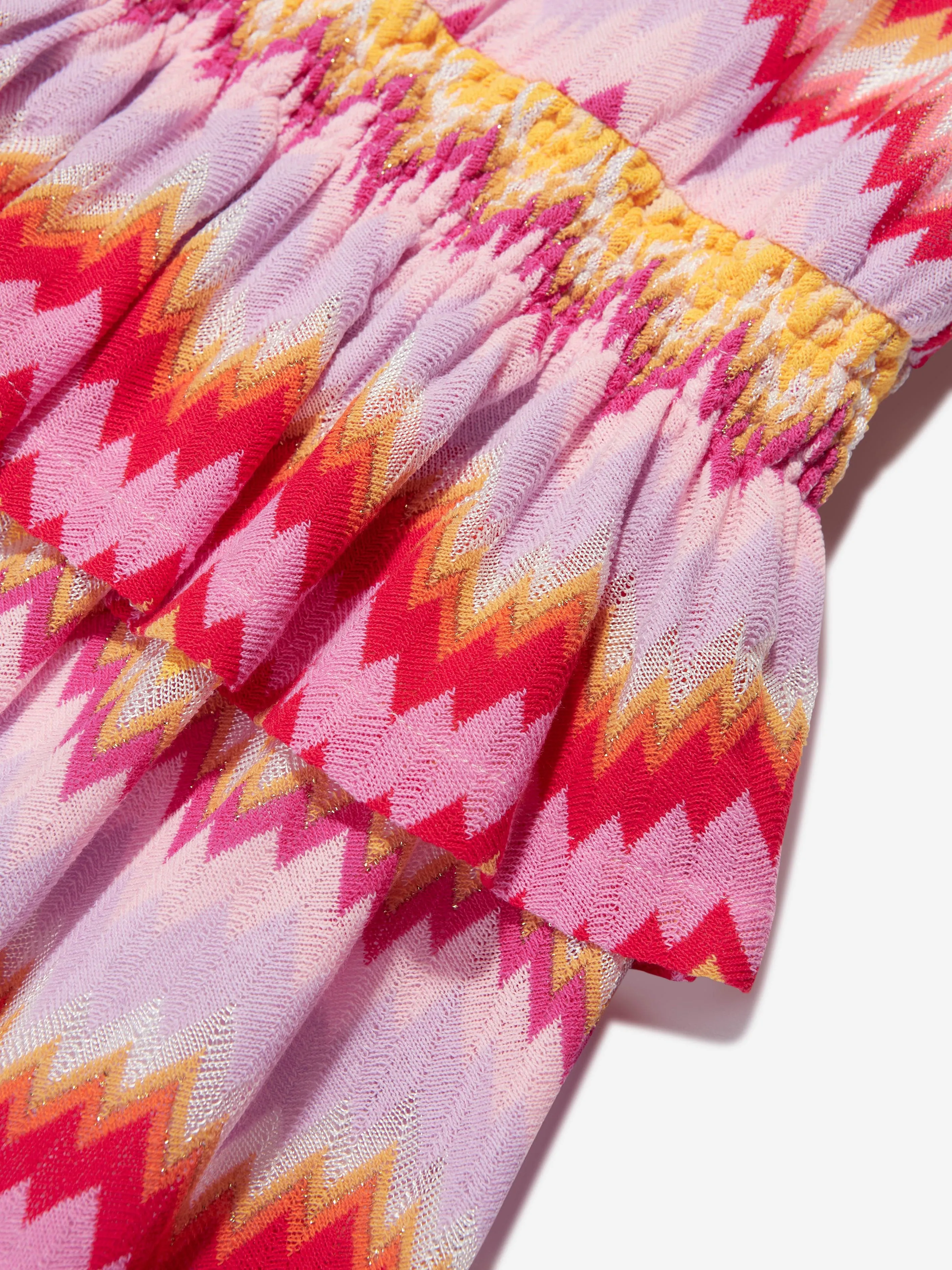 Missoni Girls Zigzag Woven Dress in Multicolour