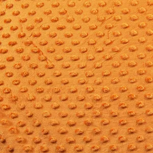 Orange Minky Fabric by the Yard | Oeko-TEX Certified Plush | 60" Wide for Baby Blankets & More