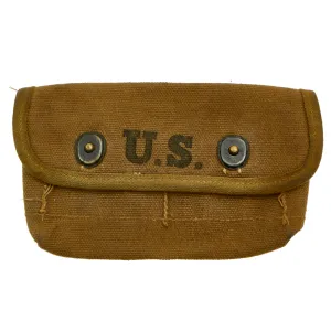 Original U.S. WWII M1942 Shotgun Ammunition Pouch by Rubon K.C. - Dated 1942