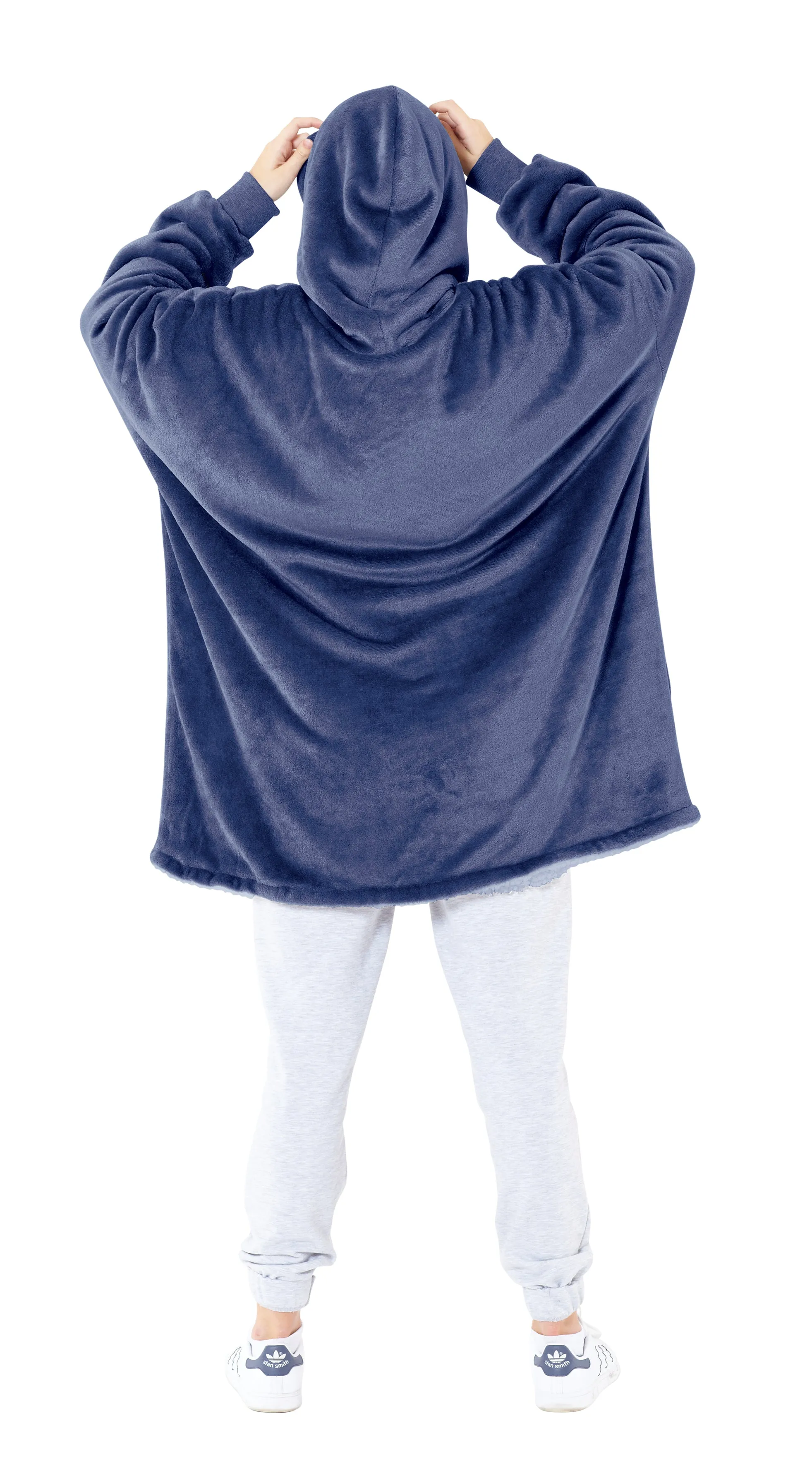 OVERSIZED FLEECE HOODIE HOODED BLANKET WARM SHERPA SWEATSHIRT LOUNGEWEAR GIFT